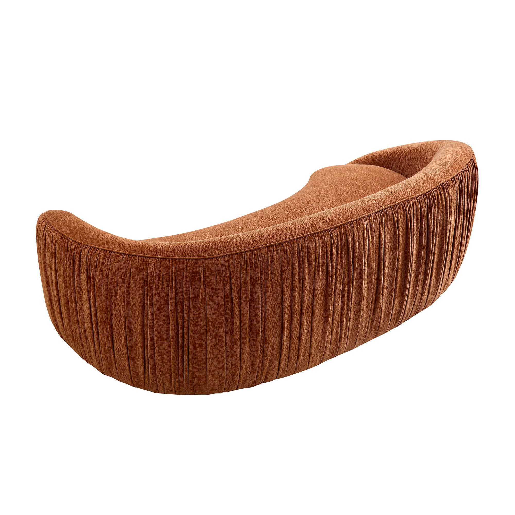 Modern Design Curved Shaped Sofa - Orange