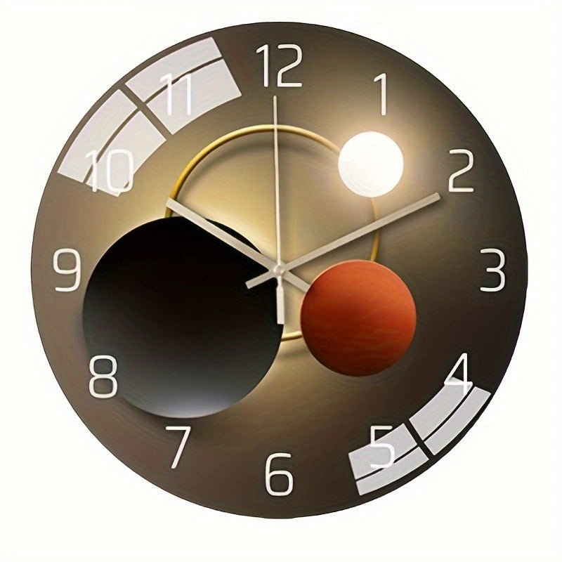Wall Mounted Tempered Glass Clock
