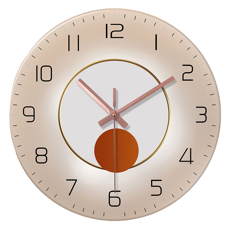 Wall Mounted Tempered Glass Clock