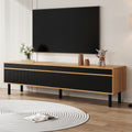 Fine Texture TV Cabinet - Black Wood