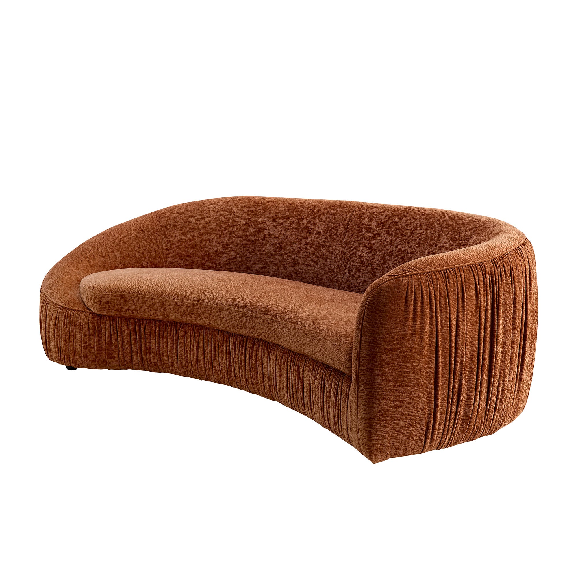 Modern Design Curved Shaped Sofa - Orange