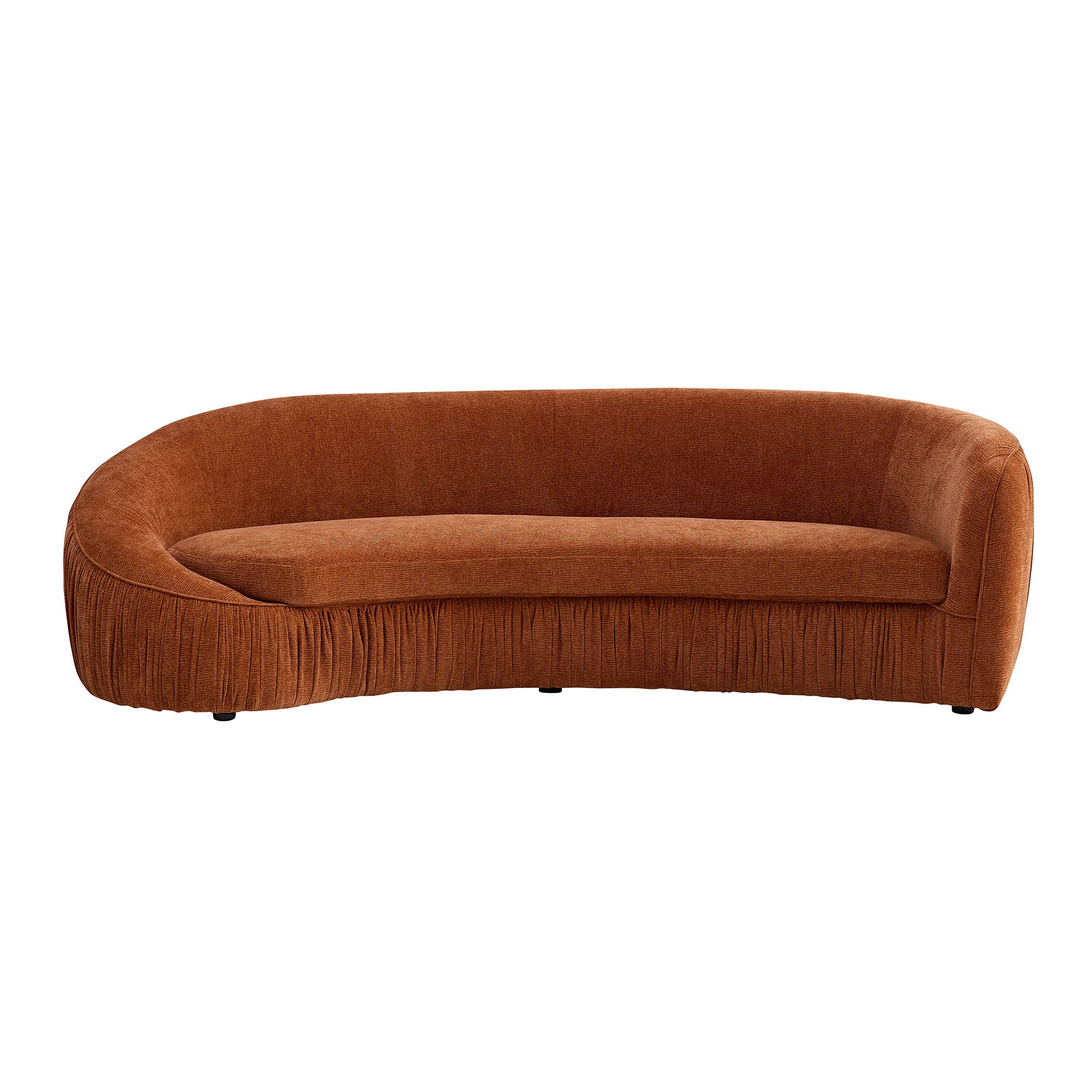 Modern Design Curved Shaped Sofa - Orange