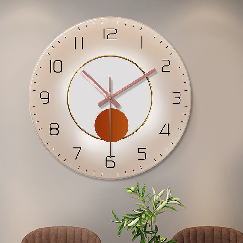 Wall Mounted Tempered Glass Clock